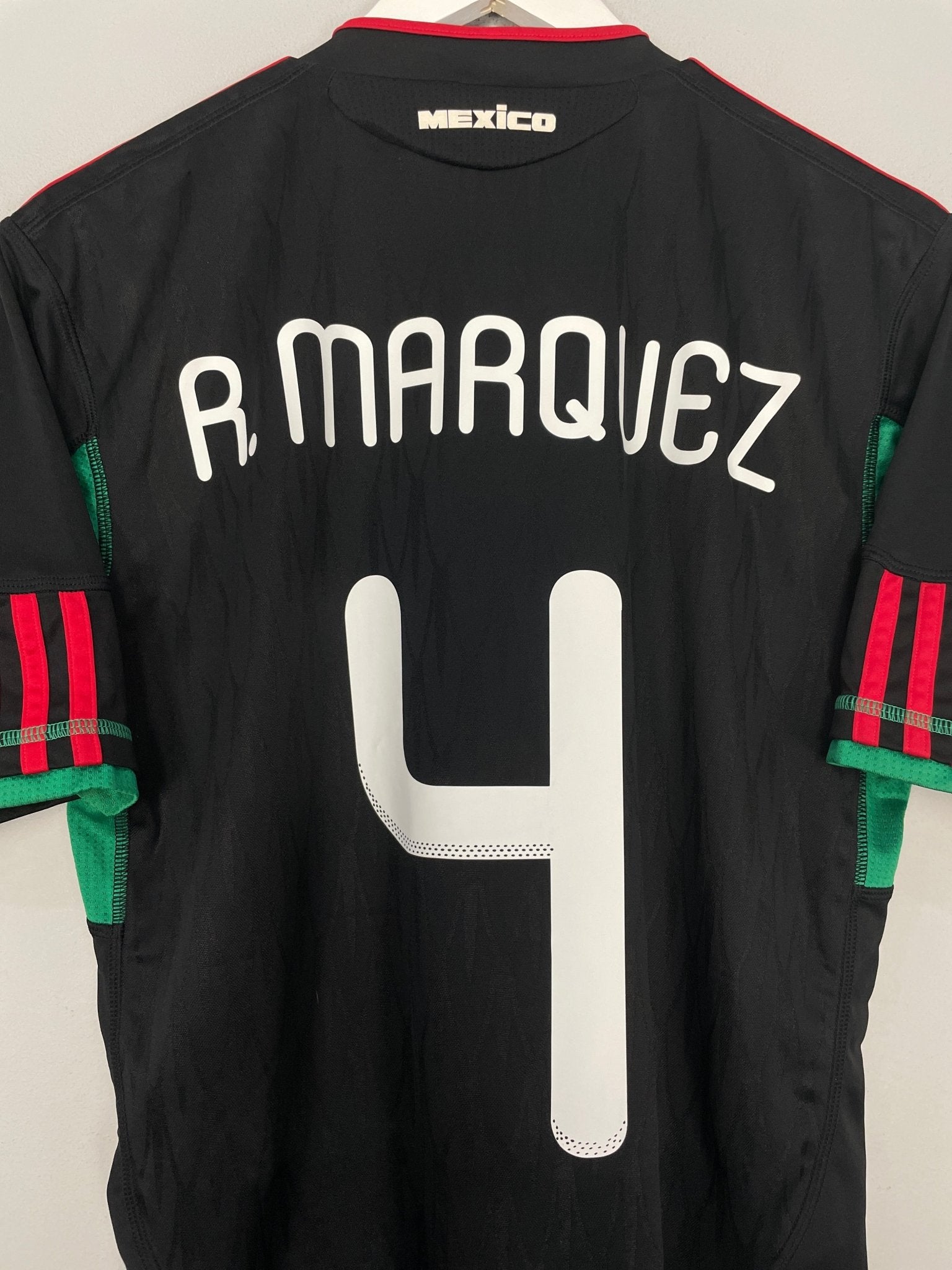 Shop 2010/11 MEXICO R.MARQUEZ #4 AWAY SHIRT (M) ADIDAS, classic football shirts, vintage football shirts & retro soccer jerseys at Cult Kits