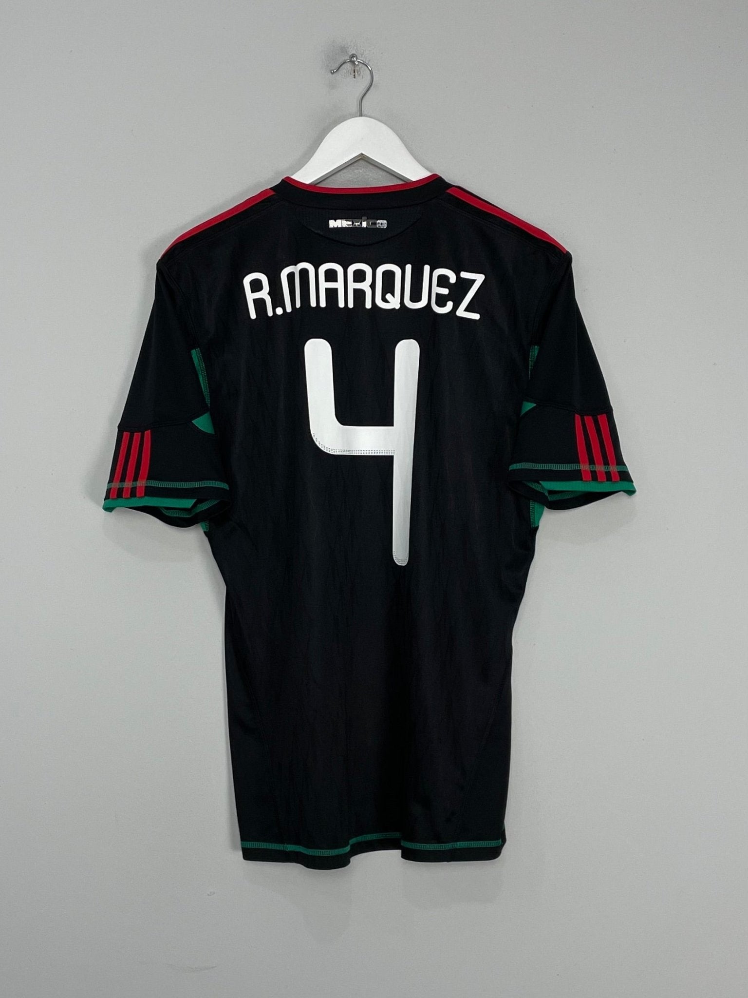 Shop 2010/11 MEXICO R.MARQUEZ #4 AWAY SHIRT (M) ADIDAS, classic football shirts, vintage football shirts & retro soccer jerseys at Cult Kits