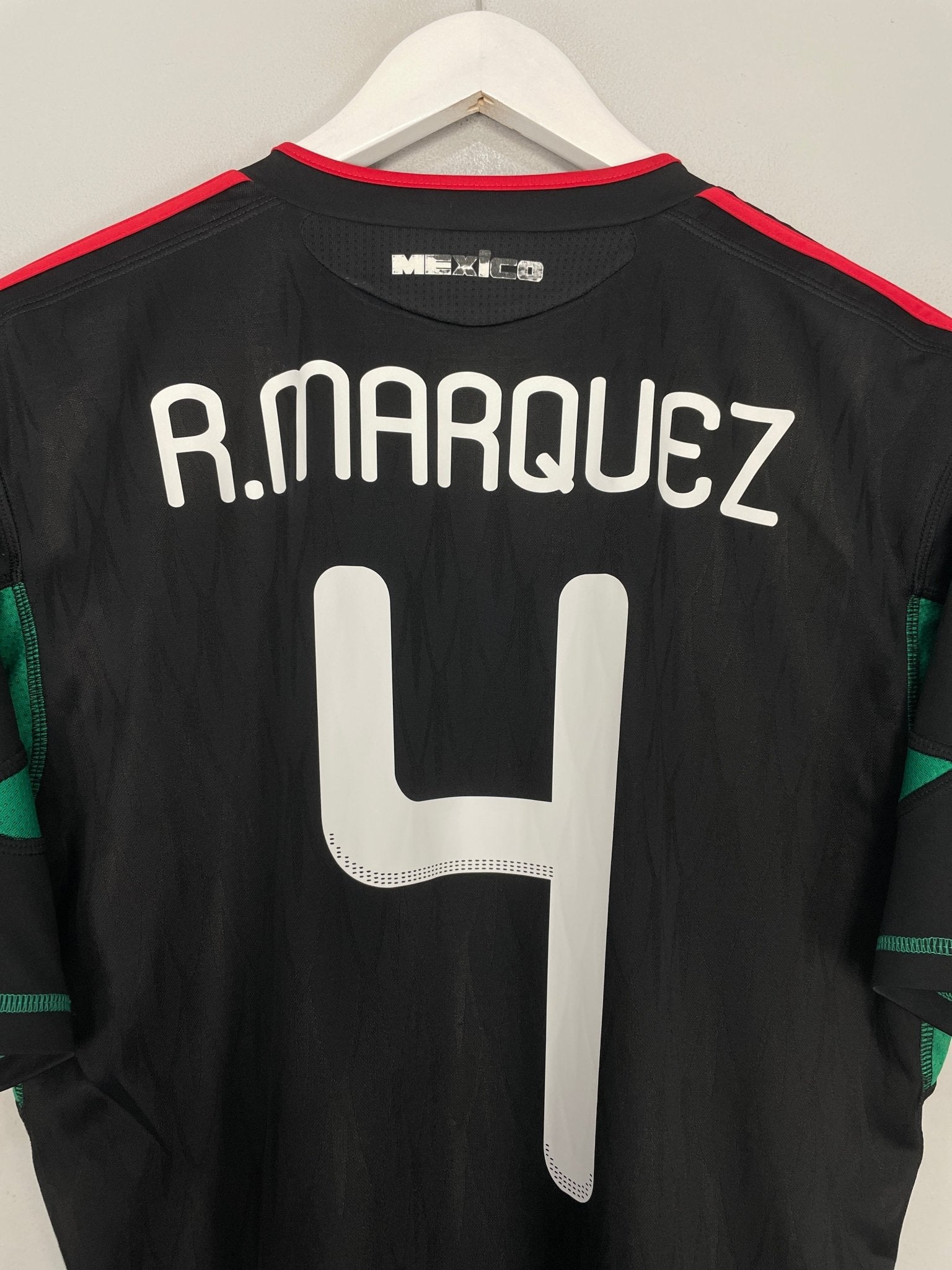 Shop 2010/11 MEXICO R.MARQUEZ #4 AWAY SHIRT (M) ADIDAS, classic football shirts, vintage football shirts & retro soccer jerseys at Cult Kits
