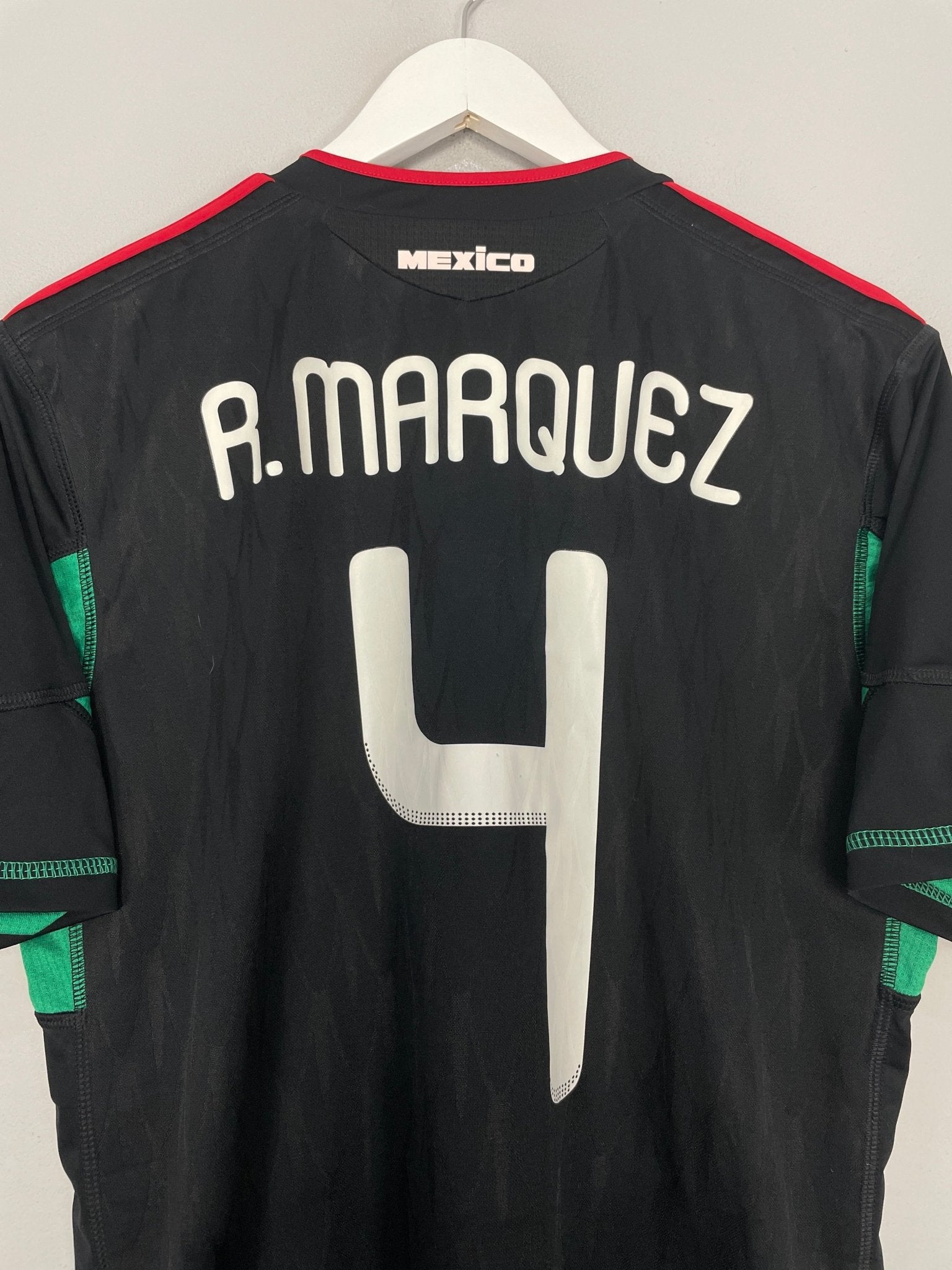 Shop 2010/11 MEXICO R.MARQUEZ #4 AWAY SHIRT (M) ADIDAS, classic football shirts, vintage football shirts & retro soccer jerseys at Cult Kits