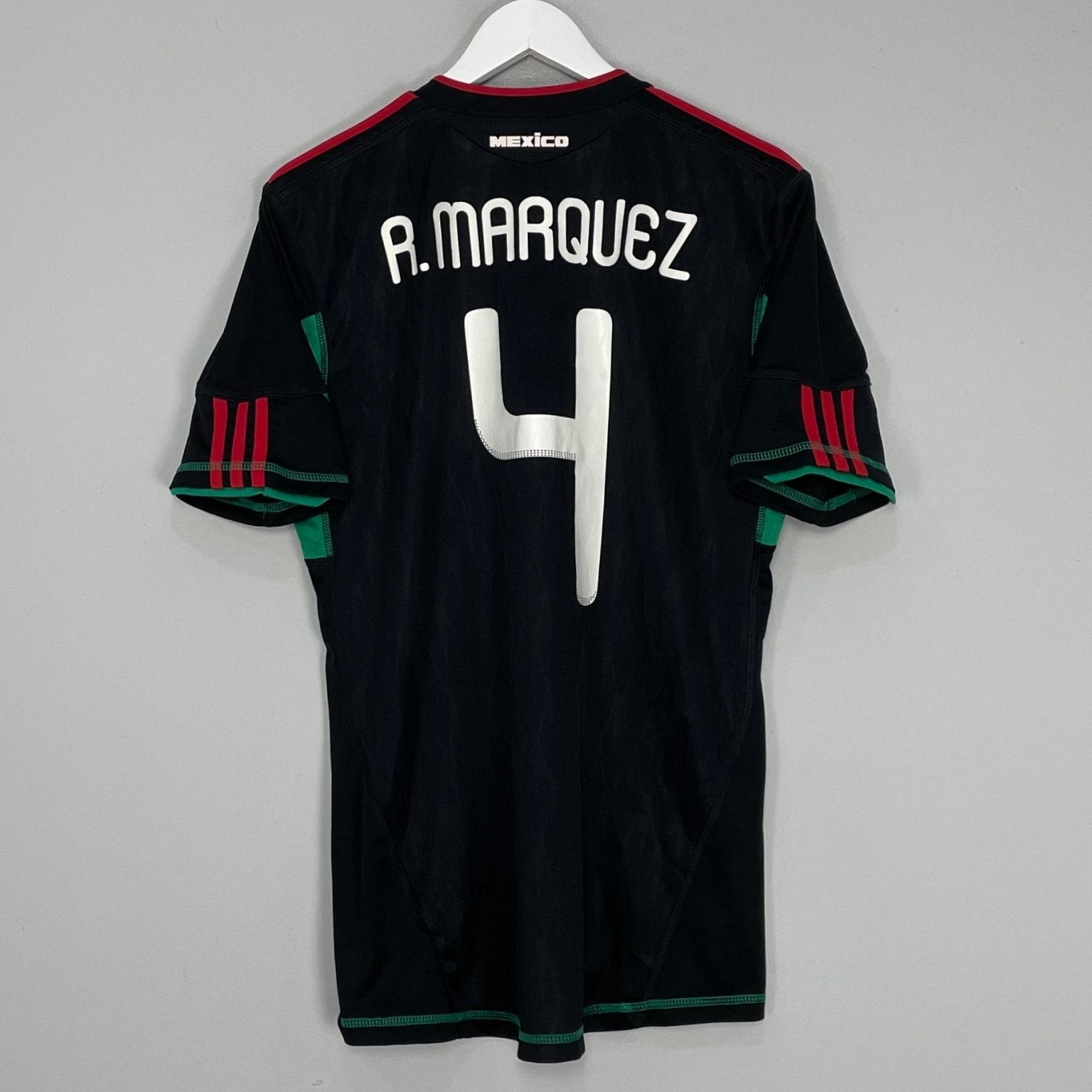 Shop 2010/11 MEXICO R.MARQUEZ #4 AWAY SHIRT (M) ADIDAS, classic football shirts, vintage football shirts & retro soccer jerseys at Cult Kits