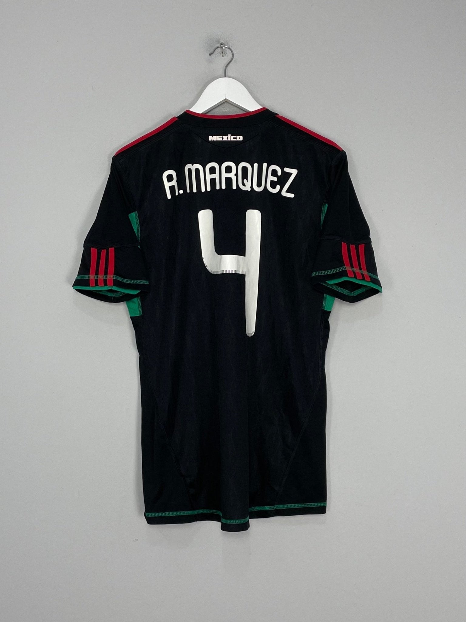 Shop 2010/11 MEXICO R.MARQUEZ #4 AWAY SHIRT (M) ADIDAS, classic football shirts, vintage football shirts & retro soccer jerseys at Cult Kits