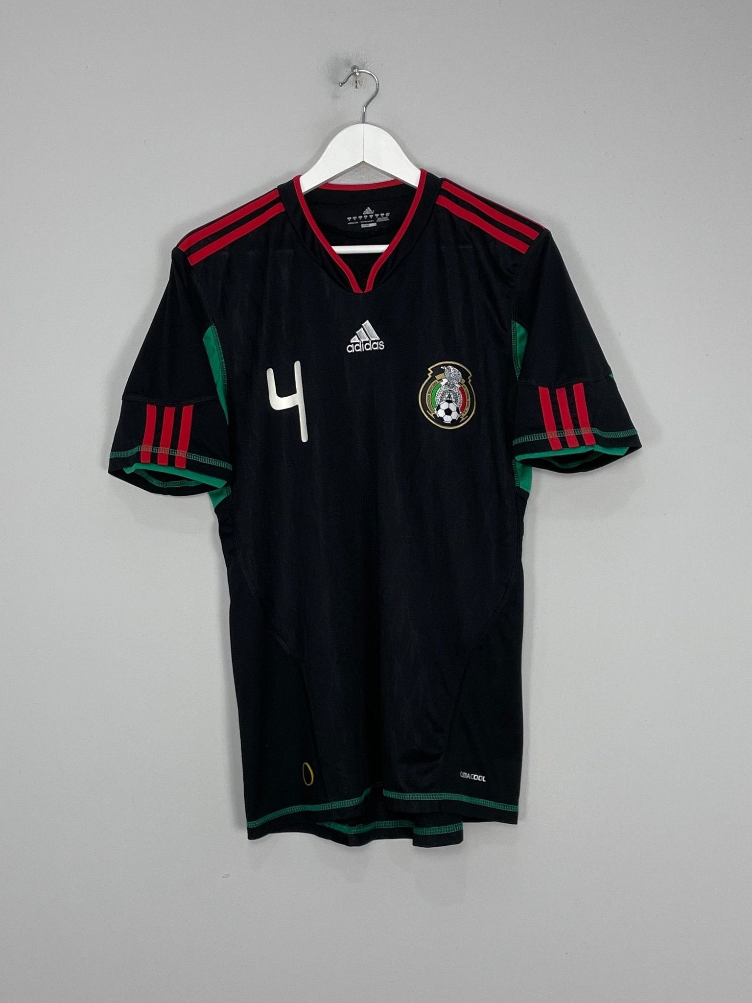 Shop 2010/11 MEXICO R.MARQUEZ #4 AWAY SHIRT (M) ADIDAS, classic football shirts, vintage football shirts & retro soccer jerseys at Cult Kits