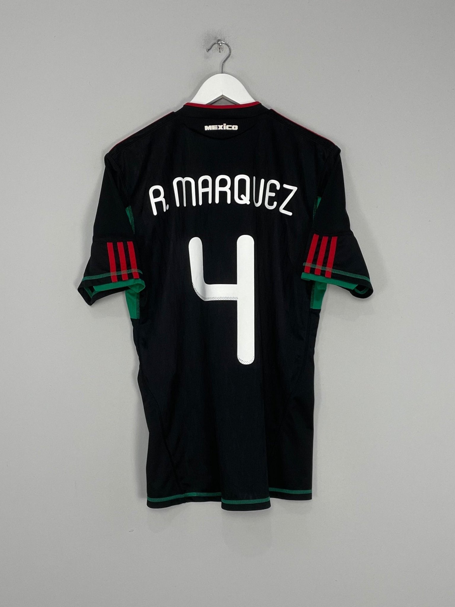 Shop 2010/11 MEXICO R.MARQUEZ #4 AWAY SHIRT (M) ADIDAS, classic football shirts, vintage football shirts & retro soccer jerseys at Cult Kits