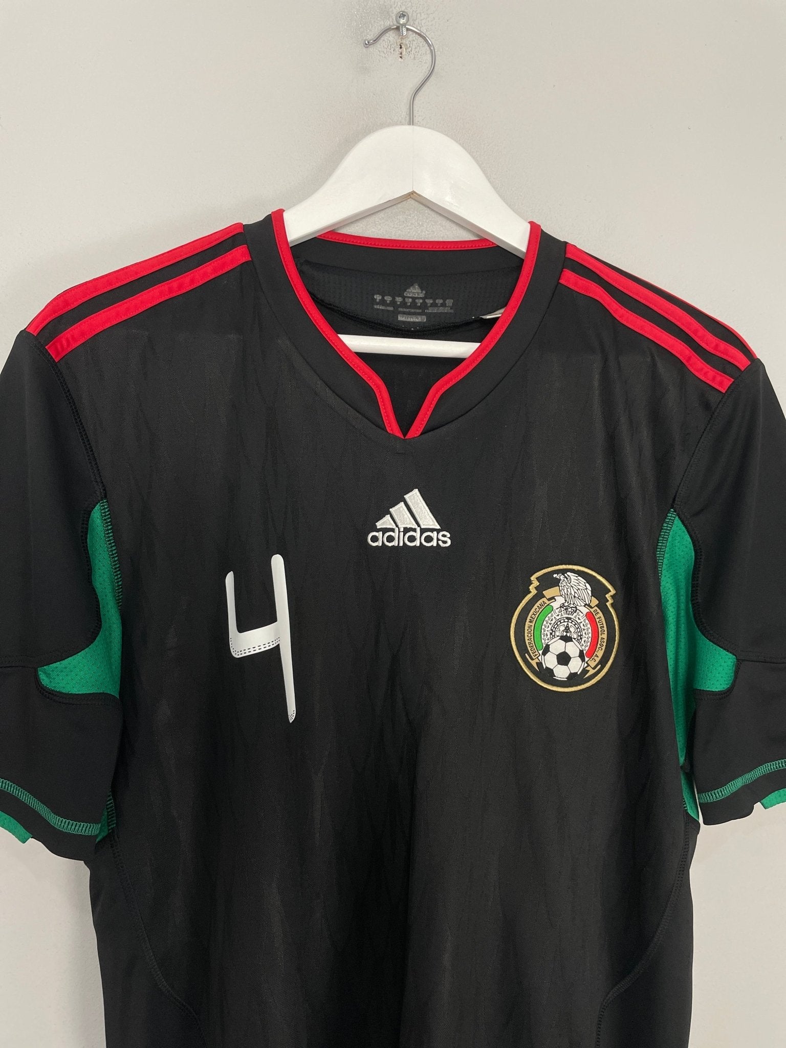 Shop 2010/11 MEXICO R.MARQUEZ #4 AWAY SHIRT (M) ADIDAS, classic football shirts, vintage football shirts & retro soccer jerseys at Cult Kits