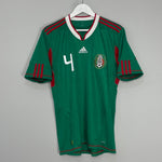 Shop 2010/11 MEXICO R.MARQUEZ #4 HOME SHIRT (M) ADIDAS, classic football shirts, vintage football shirts & retro soccer jerseys at Cult Kits