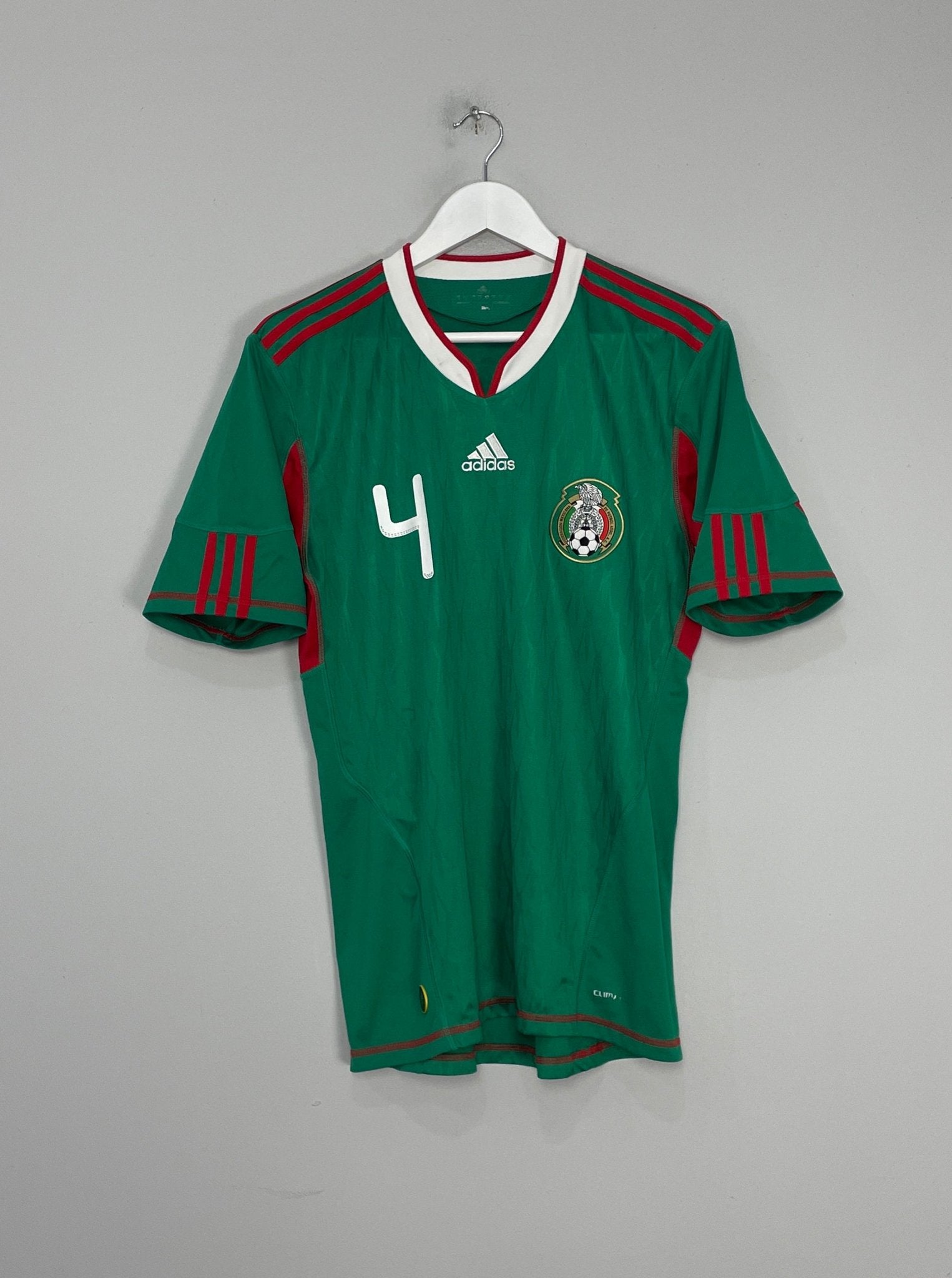Shop 2010/11 MEXICO R.MARQUEZ #4 HOME SHIRT (M) ADIDAS, classic football shirts, vintage football shirts & retro soccer jerseys at Cult Kits