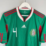 Shop 2010/11 MEXICO R.MARQUEZ #4 HOME SHIRT (M) ADIDAS, classic football shirts, vintage football shirts & retro soccer jerseys at Cult Kits