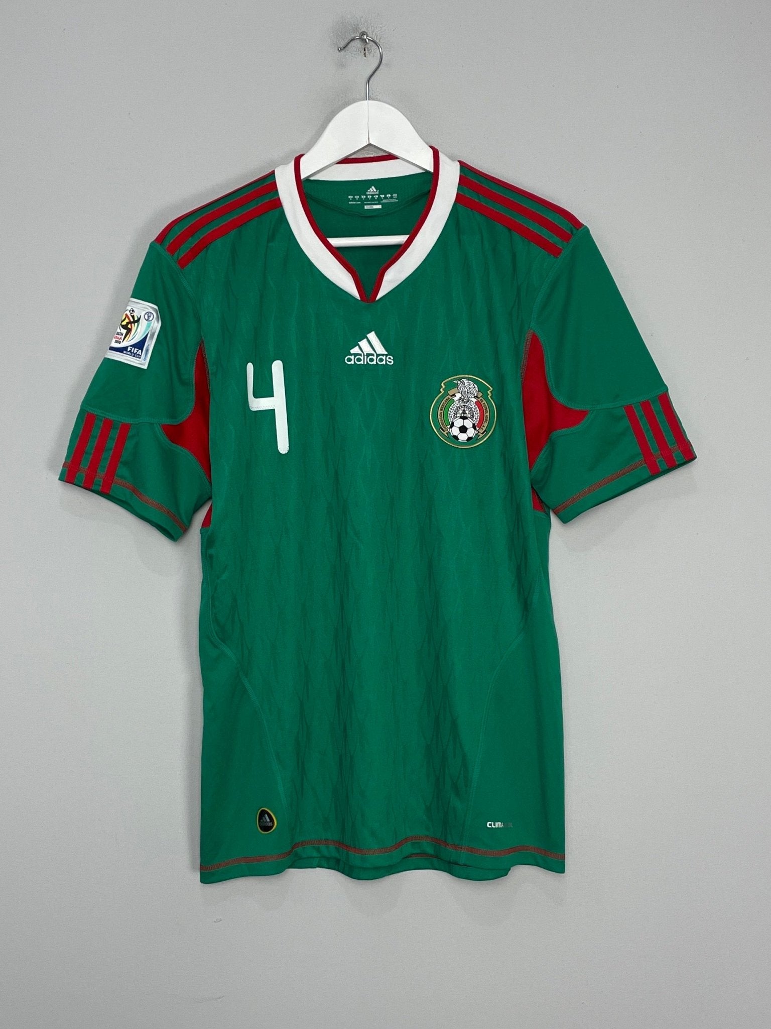 Shop 2010/11 MEXICO R.MARQUEZ #4 HOME SHIRT (M) ADIDAS, classic football shirts, vintage football shirts & retro soccer jerseys at Cult Kits
