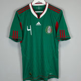 Shop 2010/11 MEXICO R.MARQUEZ #4 HOME SHIRT (M) ADIDAS, classic football shirts, vintage football shirts & retro soccer jerseys at Cult Kits