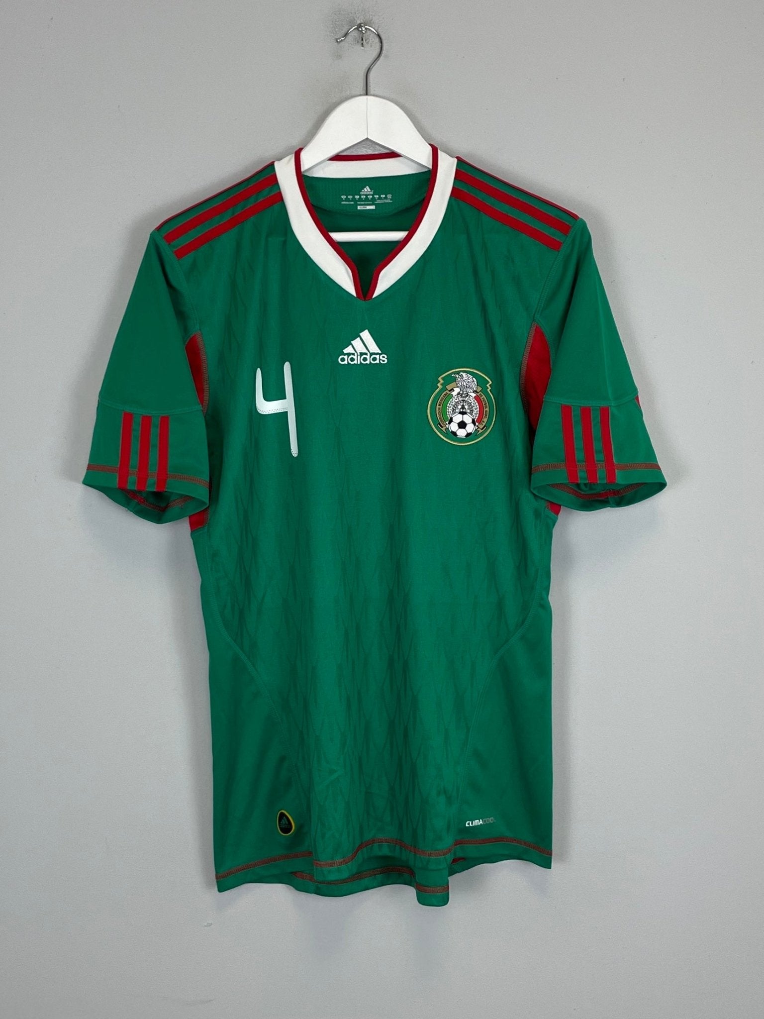 Shop 2010/11 MEXICO R.MARQUEZ #4 HOME SHIRT (M) ADIDAS, classic football shirts, vintage football shirts & retro soccer jerseys at Cult Kits