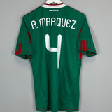 Shop 2010/11 MEXICO R.MARQUEZ #4 HOME SHIRT (M) ADIDAS, classic football shirts, vintage football shirts & retro soccer jerseys at Cult Kits