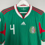 Shop 2010/11 MEXICO R.MARQUEZ #4 HOME SHIRT (M) ADIDAS, classic football shirts, vintage football shirts & retro soccer jerseys at Cult Kits