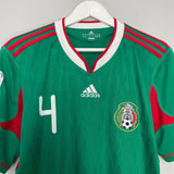 Shop 2010/11 MEXICO R.MARQUEZ #4 HOME SHIRT (M) ADIDAS, classic football shirts, vintage football shirts & retro soccer jerseys at Cult Kits