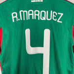 Shop 2010/11 MEXICO R.MARQUEZ #4 HOME SHIRT (M) ADIDAS, classic football shirts, vintage football shirts & retro soccer jerseys at Cult Kits
