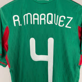 Shop 2010/11 MEXICO R.MARQUEZ #4 HOME SHIRT (M) ADIDAS, classic football shirts, vintage football shirts & retro soccer jerseys at Cult Kits