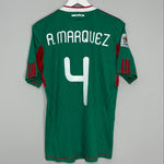 Shop 2010/11 MEXICO R.MARQUEZ #4 HOME SHIRT (M) ADIDAS, classic football shirts, vintage football shirts & retro soccer jerseys at Cult Kits