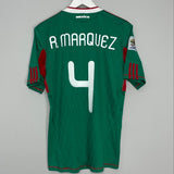 Shop 2010/11 MEXICO R.MARQUEZ #4 HOME SHIRT (M) ADIDAS, classic football shirts, vintage football shirts & retro soccer jerseys at Cult Kits