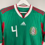 Shop 2010/11 MEXICO R.MARQUEZ #4 HOME SHIRT (M) ADIDAS, classic football shirts, vintage football shirts & retro soccer jerseys at Cult Kits
