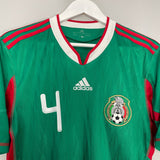 Shop 2010/11 MEXICO R.MARQUEZ #4 HOME SHIRT (M) ADIDAS, classic football shirts, vintage football shirts & retro soccer jerseys at Cult Kits