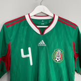 Shop 2010/11 MEXICO R.MARQUEZ #4 HOME SHIRT (S) ADIDAS, classic football shirts, vintage football shirts & retro soccer jerseys at Cult Kits