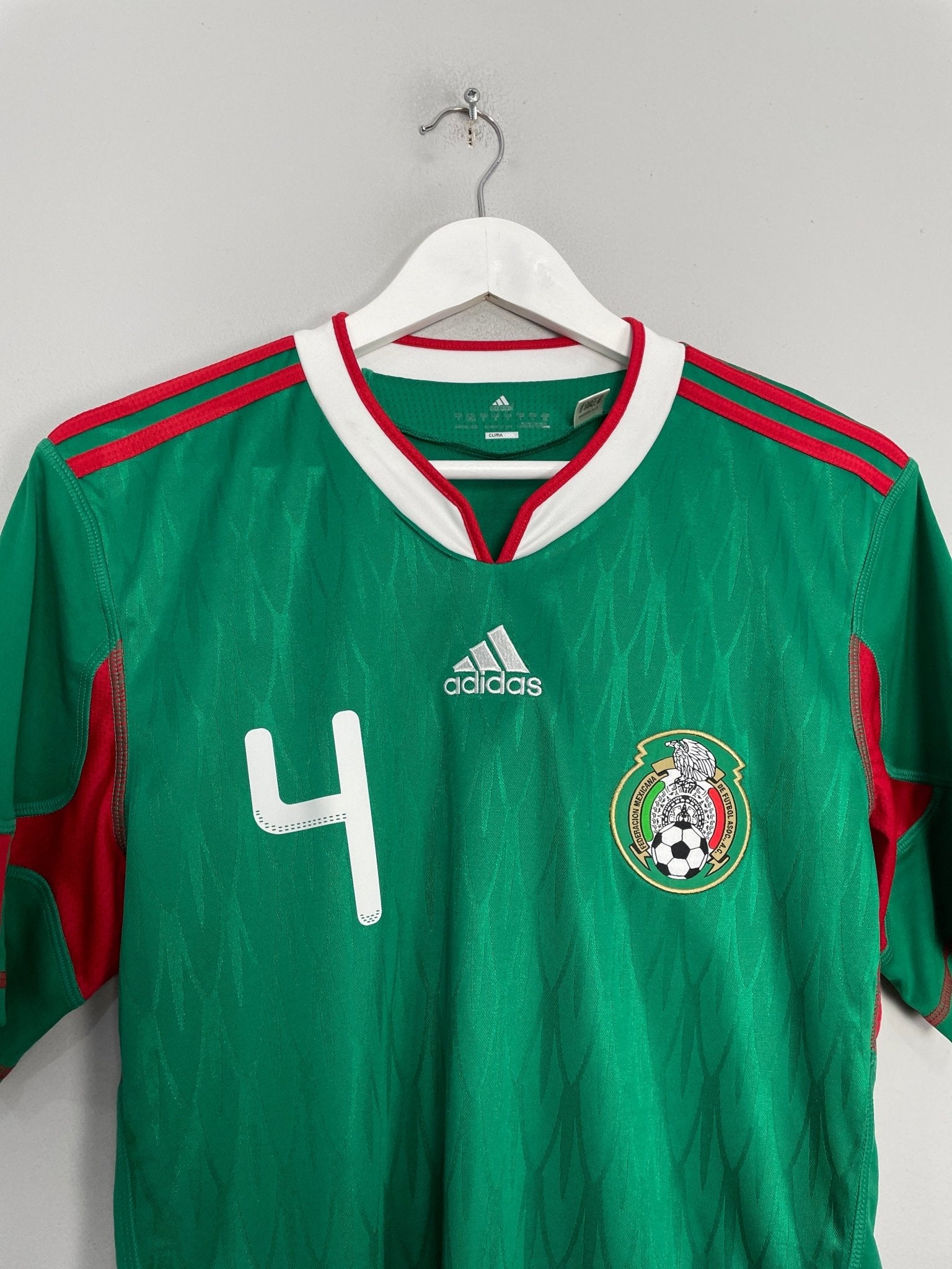 Shop 2010/11 MEXICO R.MARQUEZ #4 HOME SHIRT (S) ADIDAS, classic football shirts, vintage football shirts & retro soccer jerseys at Cult Kits