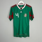 Shop 2010/11 MEXICO R.MARQUEZ #4 HOME SHIRT (S) ADIDAS, classic football shirts, vintage football shirts & retro soccer jerseys at Cult Kits