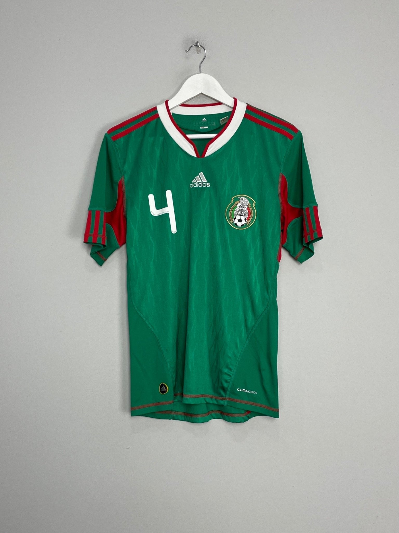 Shop 2010/11 MEXICO R.MARQUEZ #4 HOME SHIRT (S) ADIDAS, classic football shirts, vintage football shirts & retro soccer jerseys at Cult Kits