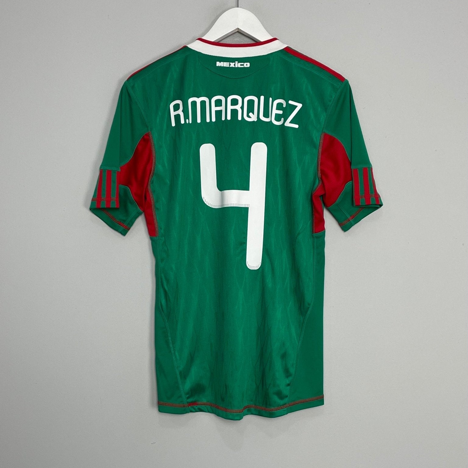 Shop 2010/11 MEXICO R.MARQUEZ #4 HOME SHIRT (S) ADIDAS, classic football shirts, vintage football shirts & retro soccer jerseys at Cult Kits