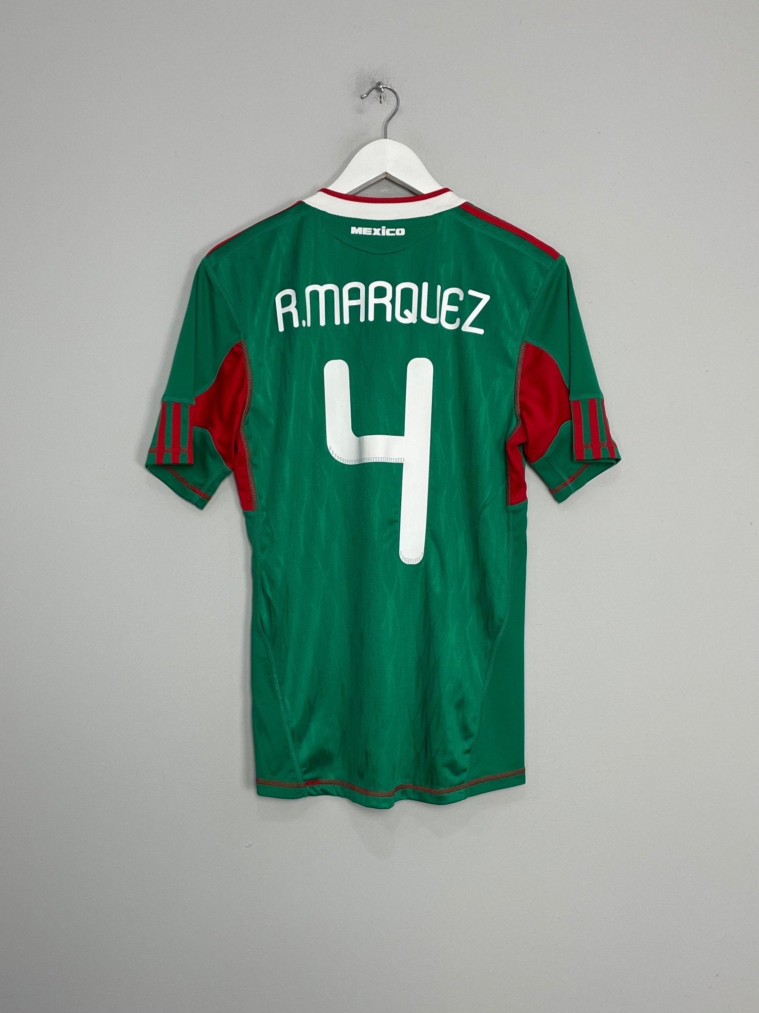 Shop 2010/11 MEXICO R.MARQUEZ #4 HOME SHIRT (S) ADIDAS, classic football shirts, vintage football shirts & retro soccer jerseys at Cult Kits