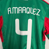 Shop 2010/11 MEXICO R.MARQUEZ #4 HOME SHIRT (S) ADIDAS, classic football shirts, vintage football shirts & retro soccer jerseys at Cult Kits