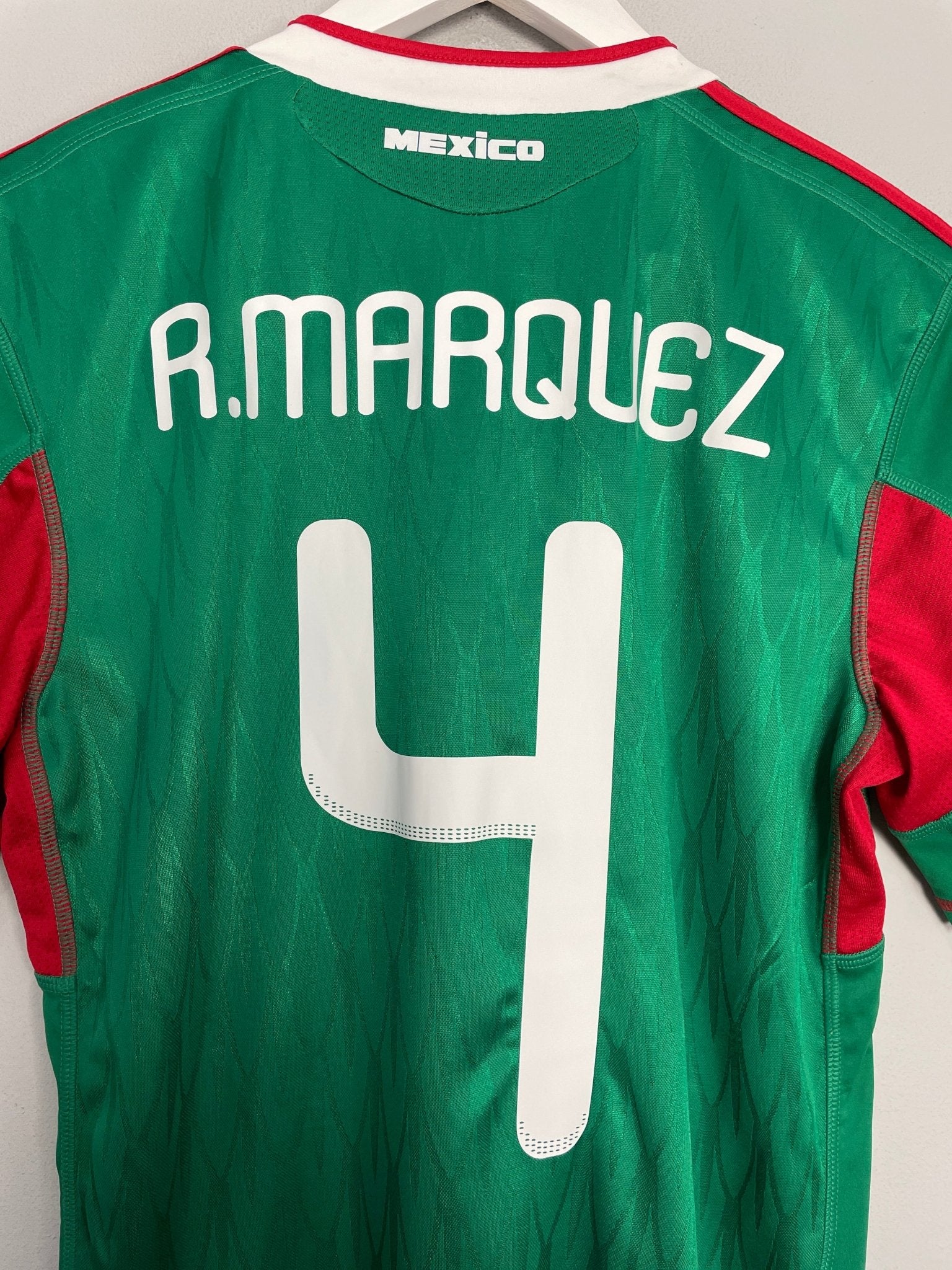 Shop 2010/11 MEXICO R.MARQUEZ #4 HOME SHIRT (S) ADIDAS, classic football shirts, vintage football shirts & retro soccer jerseys at Cult Kits