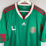 Shop 2010/11 MEXICO R.MARQUEZ #4 HOME SHIRT (XL) ADIDAS, classic football shirts, vintage football shirts & retro soccer jerseys at Cult Kits