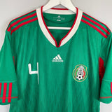 Shop 2010/11 MEXICO R.MARQUEZ #4 HOME SHIRT (XL) ADIDAS, classic football shirts, vintage football shirts & retro soccer jerseys at Cult Kits
