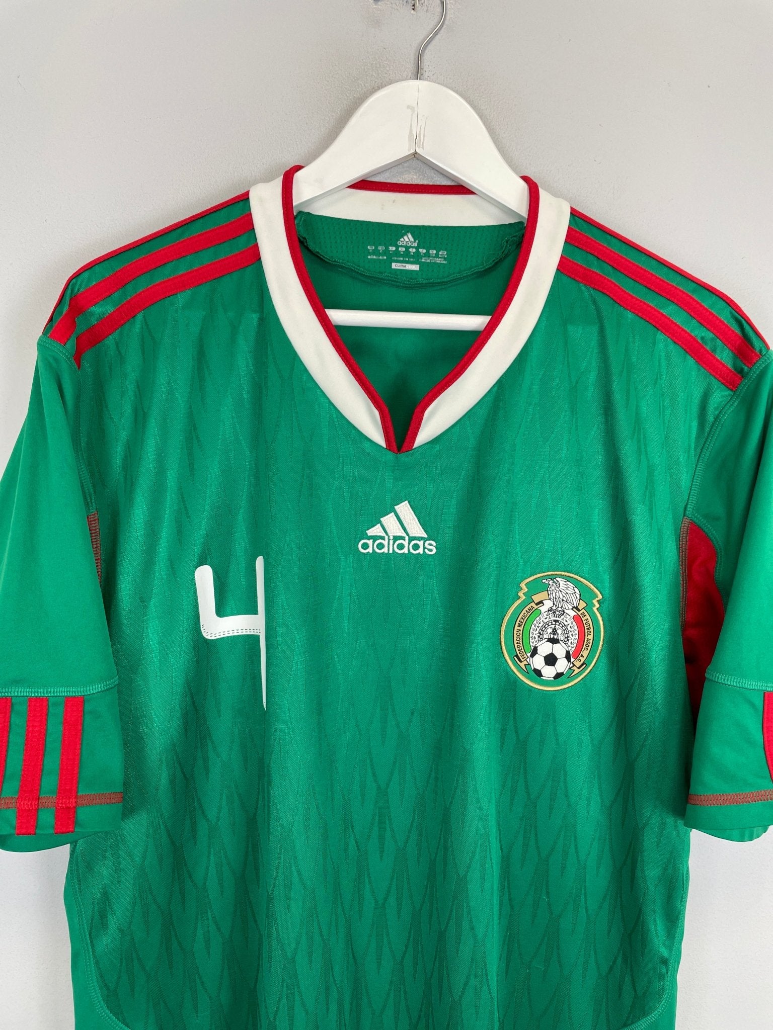 Shop 2010/11 MEXICO R.MARQUEZ #4 HOME SHIRT (XL) ADIDAS, classic football shirts, vintage football shirts & retro soccer jerseys at Cult Kits