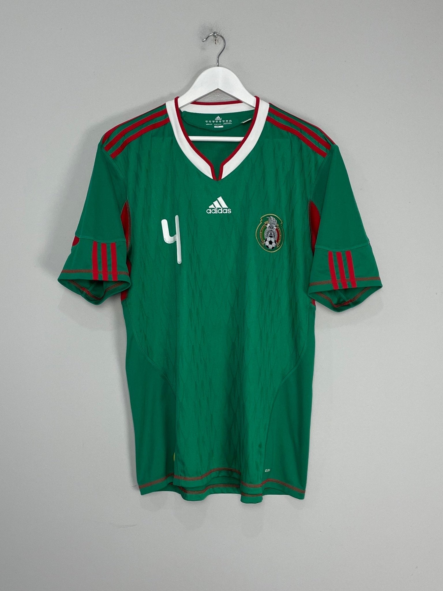 Shop 2010/11 MEXICO R.MARQUEZ #4 HOME SHIRT (XL) ADIDAS, classic football shirts, vintage football shirts & retro soccer jerseys at Cult Kits