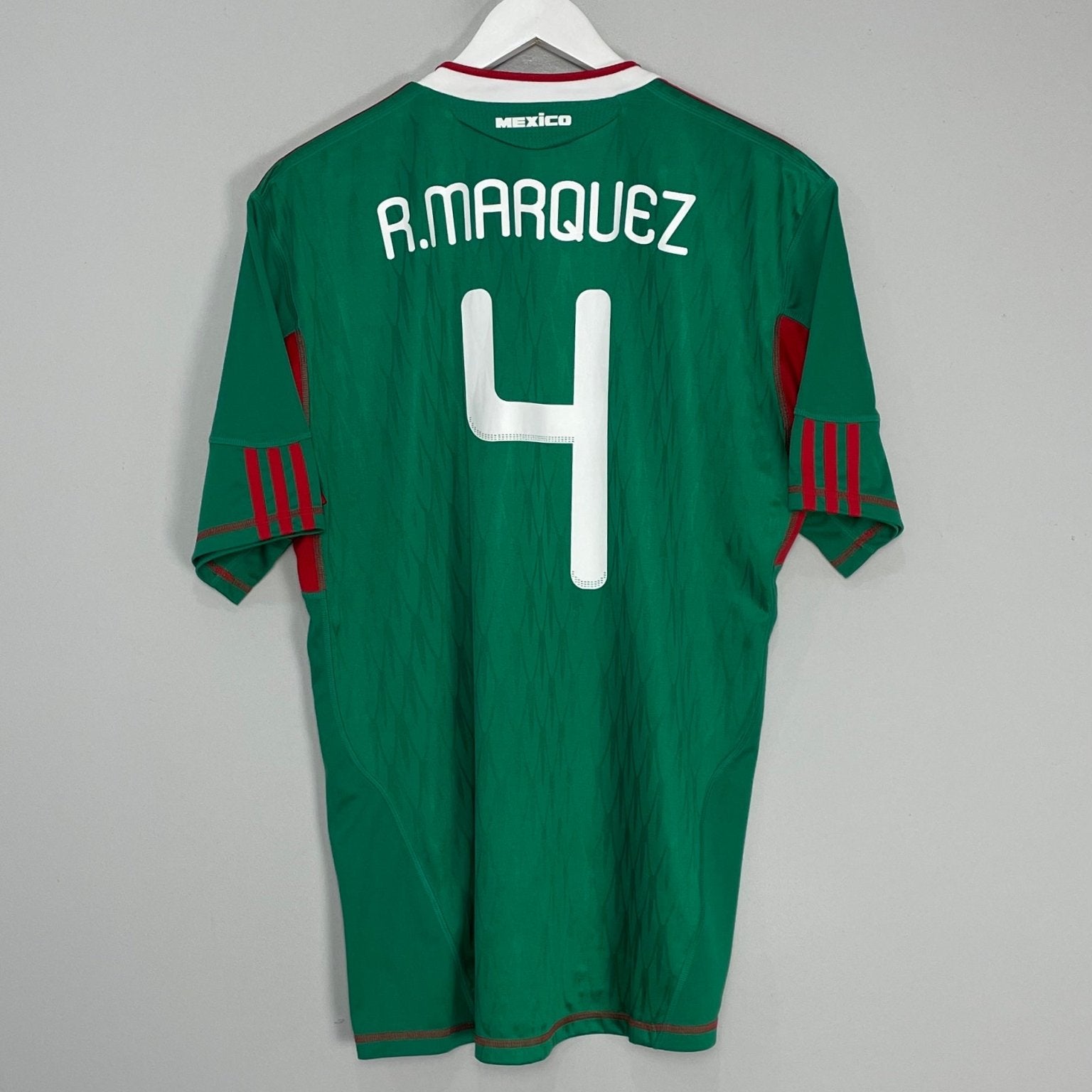 Shop 2010/11 MEXICO R.MARQUEZ #4 HOME SHIRT (XL) ADIDAS, classic football shirts, vintage football shirts & retro soccer jerseys at Cult Kits