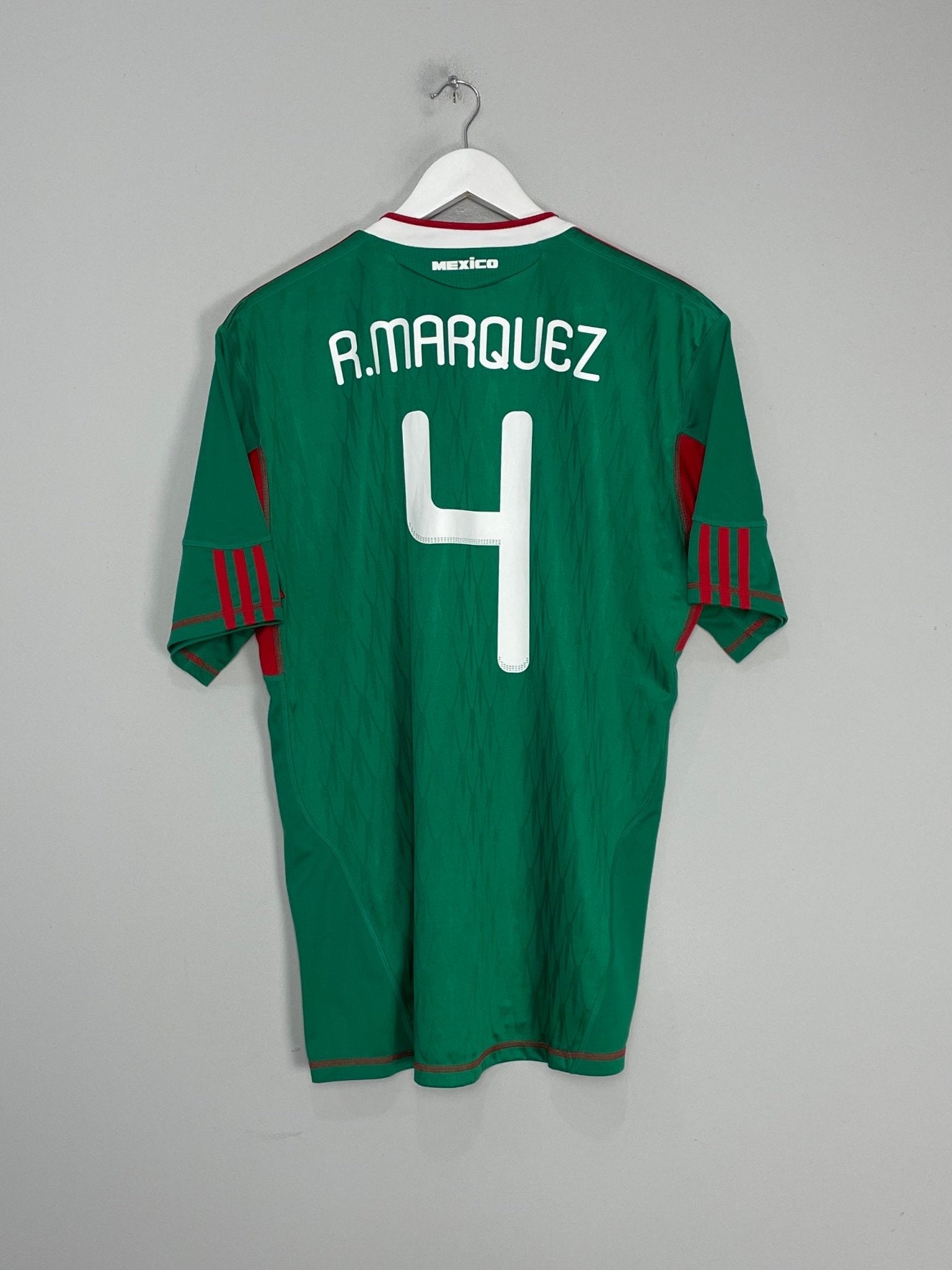 Shop 2010/11 MEXICO R.MARQUEZ #4 HOME SHIRT (XL) ADIDAS, classic football shirts, vintage football shirts & retro soccer jerseys at Cult Kits