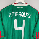 Shop 2010/11 MEXICO R.MARQUEZ #4 HOME SHIRT (XL) ADIDAS, classic football shirts, vintage football shirts & retro soccer jerseys at Cult Kits