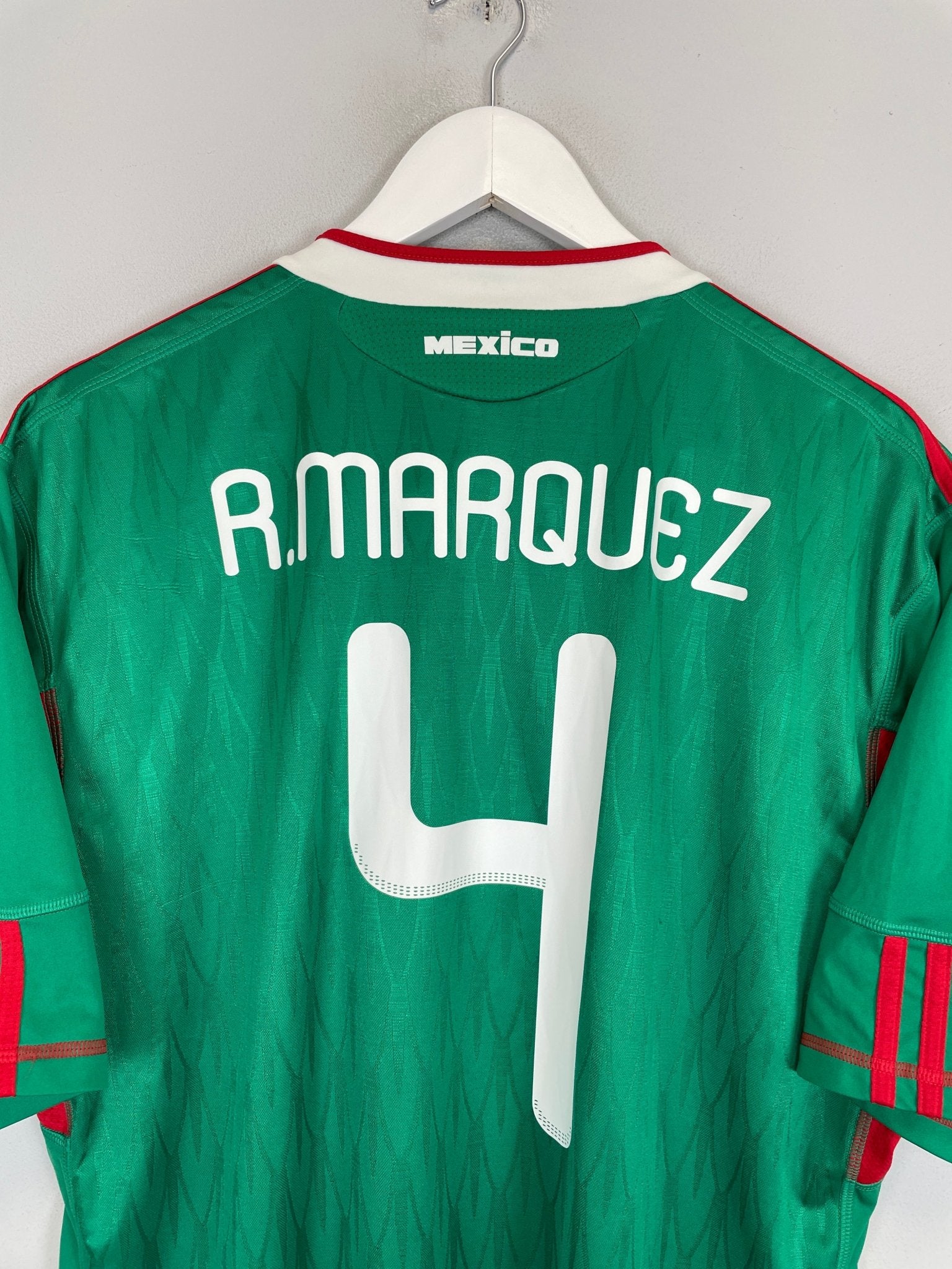 Shop 2010/11 MEXICO R.MARQUEZ #4 HOME SHIRT (XL) ADIDAS, classic football shirts, vintage football shirts & retro soccer jerseys at Cult Kits