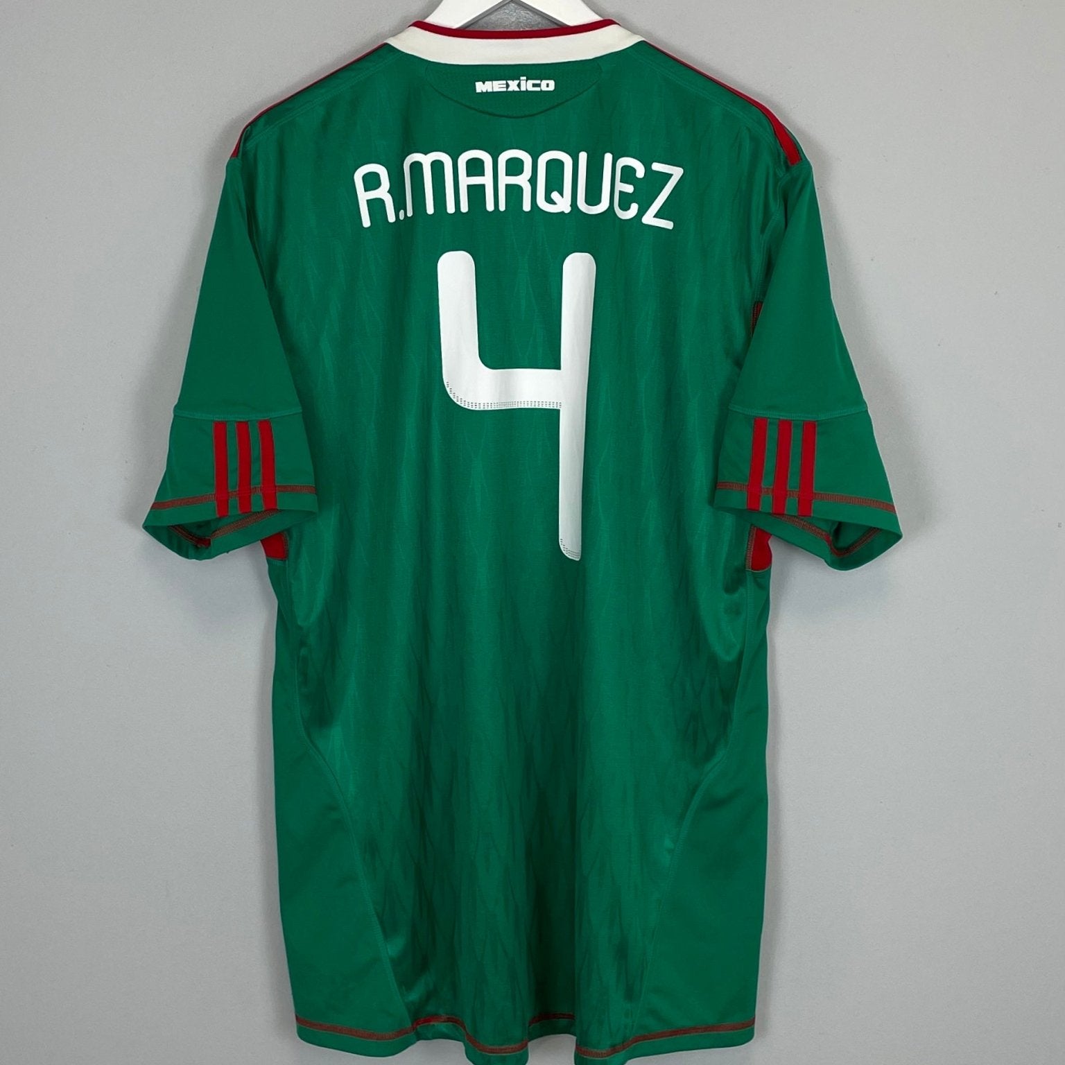 Shop 2010/11 MEXICO R.MARQUEZ #4 HOME SHIRT (XL) ADIDAS, classic football shirts, vintage football shirts & retro soccer jerseys at Cult Kits