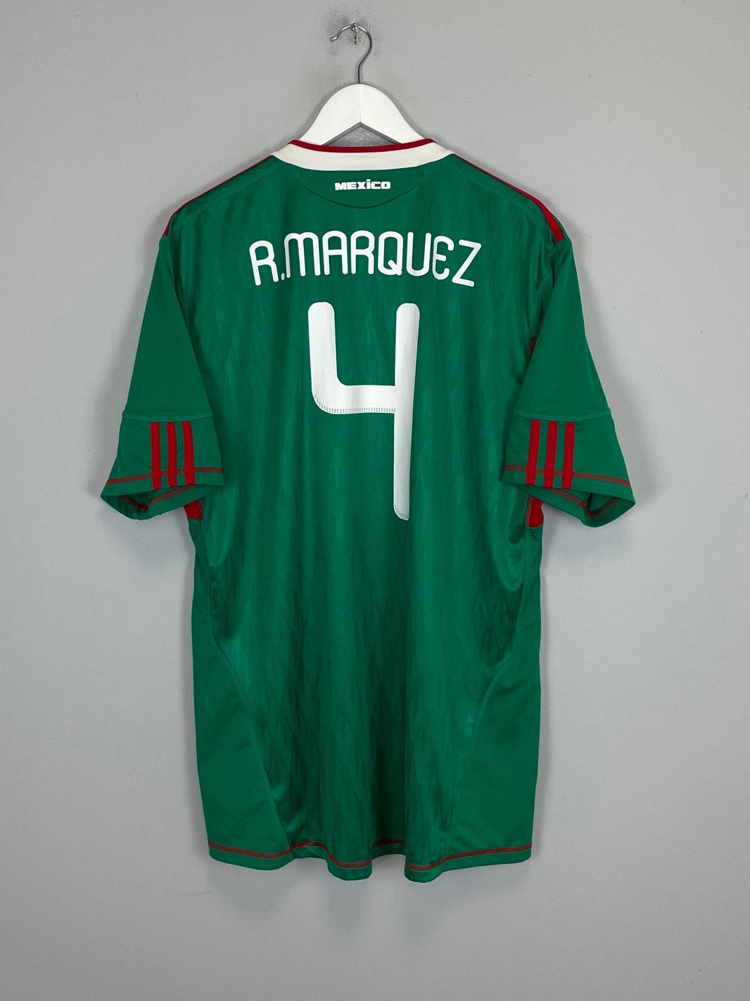 Shop 2010/11 MEXICO R.MARQUEZ #4 HOME SHIRT (XL) ADIDAS, classic football shirts, vintage football shirts & retro soccer jerseys at Cult Kits