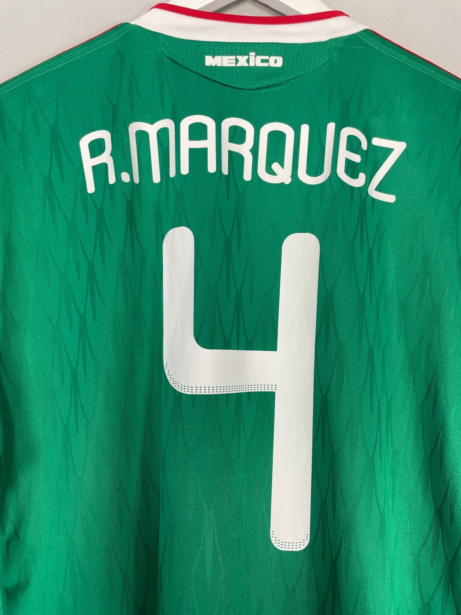 Shop 2010/11 MEXICO R.MARQUEZ #4 HOME SHIRT (XL) ADIDAS, classic football shirts, vintage football shirts & retro soccer jerseys at Cult Kits