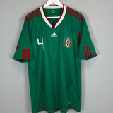 Shop 2010/11 MEXICO R.MARQUEZ #4 HOME SHIRT (XL) ADIDAS, classic football shirts, vintage football shirts & retro soccer jerseys at Cult Kits