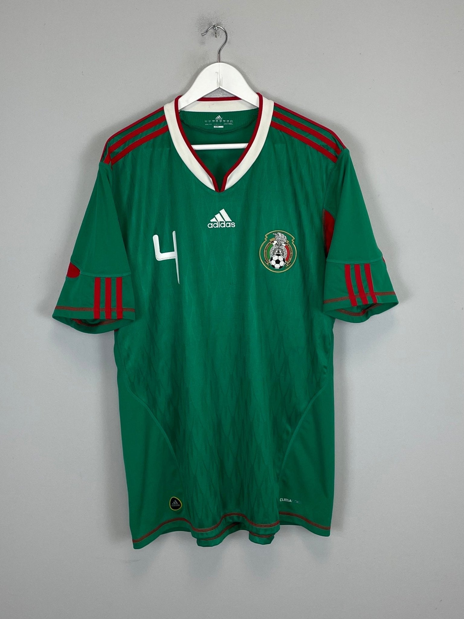 Shop 2010/11 MEXICO R.MARQUEZ #4 HOME SHIRT (XL) ADIDAS, classic football shirts, vintage football shirts & retro soccer jerseys at Cult Kits
