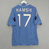 Shop 2010/11 NAPOLI HAMSIK #17 HOME SHIRT (L) MACRON, classic football shirts, vintage football shirts & retro soccer jerseys at Cult Kits