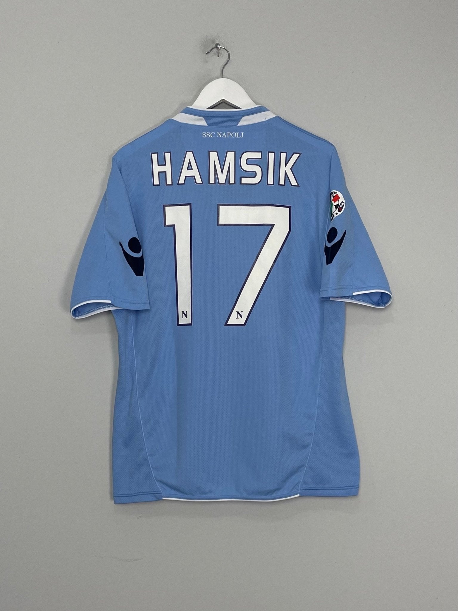 Shop 2010/11 NAPOLI HAMSIK #17 HOME SHIRT (L) MACRON, classic football shirts, vintage football shirts & retro soccer jerseys at Cult Kits