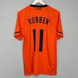Shop 2010/11 NETHERLANDS ROBBEN #11 HOME SHIRT (M) NIKE, classic football shirts, vintage football shirts & retro soccer jerseys at Cult Kits