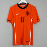 Shop 2010/11 NETHERLANDS ROBBEN #11 HOME SHIRT (M) NIKE, classic football shirts, vintage football shirts & retro soccer jerseys at Cult Kits