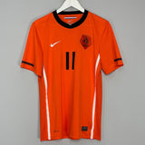 Shop 2010/11 NETHERLANDS ROBBEN #11 HOME SHIRT (M) NIKE, classic football shirts, vintage football shirts & retro soccer jerseys at Cult Kits